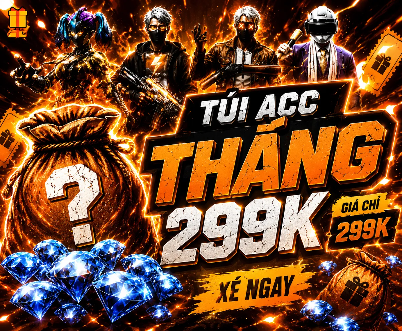 TÚI MÙ 299k